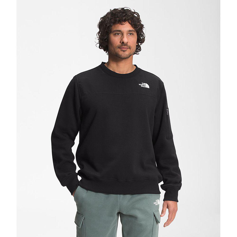 The North Face Highrail Crewneck Ανδρικα Φούτερ - Μαυρα (SRAM37452)